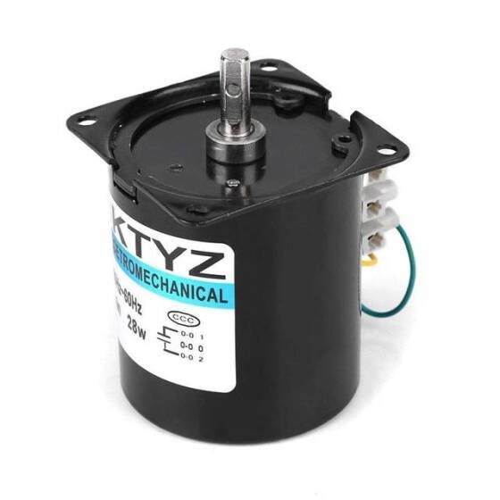 AC 220V 28W 2.5RPM 68KTYZ Senkron Motor Kalıcı Mıknatıslı - 3