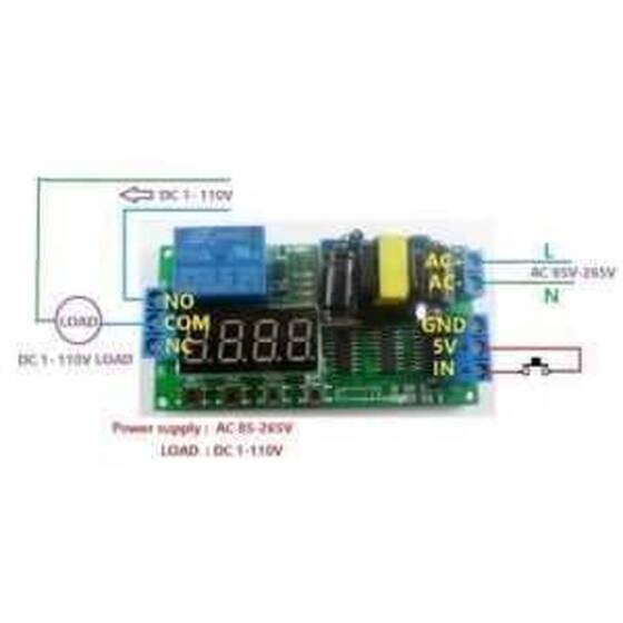 AC 220V Zaman Ayarlı Röle Modülü PLC Uyumlu IO23B0 - 4