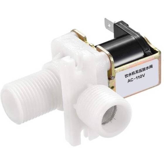 AC110V N/C G1/2 Erkek Konu Plastik Elektrikli Solenoid Valf Su Hava Giriş Akış Anahtarı 0-02-0-8Mpa - 1