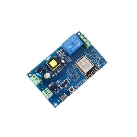AC220V ESP8266 Kablosuz WIFI Röle Modülü 1 Kanal ESP-12S Wifi Geliştirme Kartı - 1