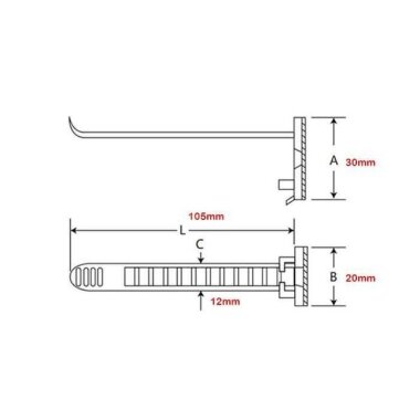 ACT-26 Yapışkanlı Ayarlanabilir Kablo Bağı - 2