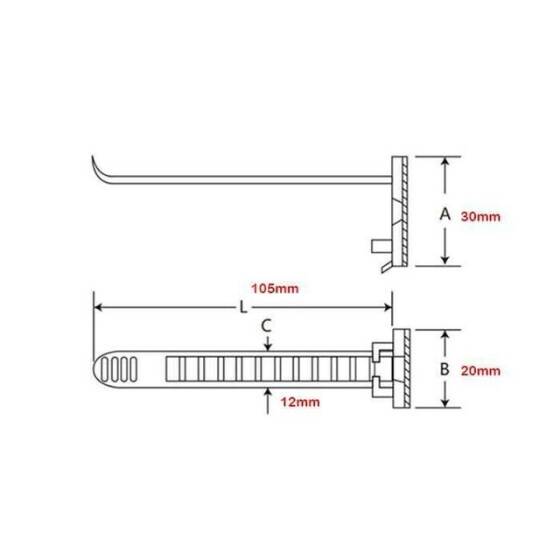 ACT-26 Yapışkanlı Ayarlanabilir Kablo Bağı - 2