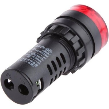 AD16-22SM 22mm 24V Sarı Işıklı Buzzer - Buzzerlı Sinyal Göstergesi - 2