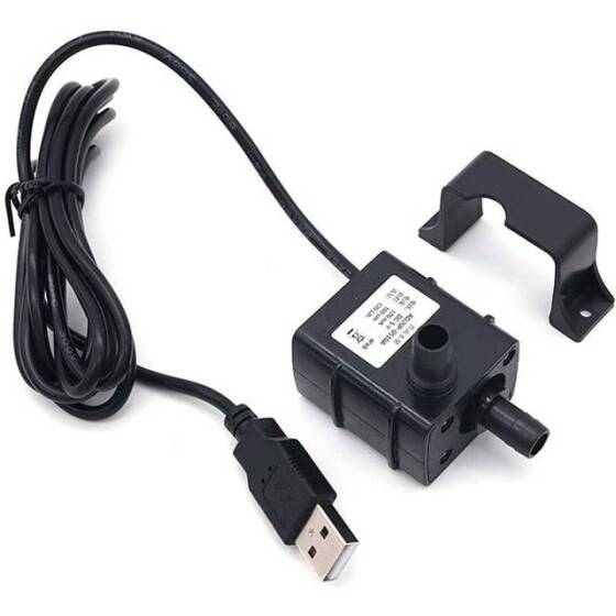 AD20P-0510A Ultra Sessiz DC5V 1M 240L/H Fırçasız Dalgıç Su Pompası 1.5mt Kablolu - 2