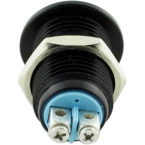 AD22C-12 12mm 12V Mavi LED Metal Sinyal Lambası - Metal İndicator Light - 3