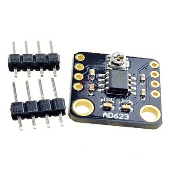 AD623 Entegre Tek Beslemeli Enstrümantasyon Amplifikatör Kartı - Düşük Güç Tüketimi 3V-12V Firmware'de Geniş Giriş Rayından Ray Çıkışına Dönüş - 3