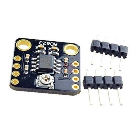 AD623 Entegre Tek Beslemeli Enstrümantasyon Amplifikatör Kartı - Düşük Güç Tüketimi 3V-12V Firmware'de Geniş Giriş Rayından Ray Çıkışına Dönüş - 4