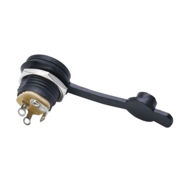 Adaptör Fişi Şase Yuvarlak 2.1mm - Su Geçirmez Kapaklı - 3