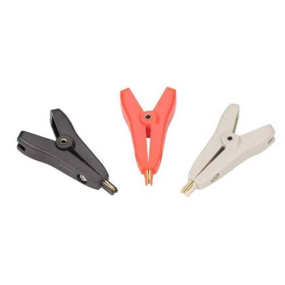 Altın Kaplama Küçük Test Klipsi - Gri Krokodil - 2