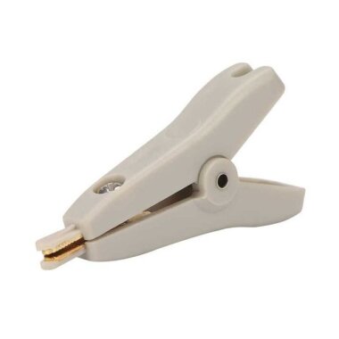 Altın Kaplama Küçük Test Klipsi - Gri Krokodil - Görsu Elektronik