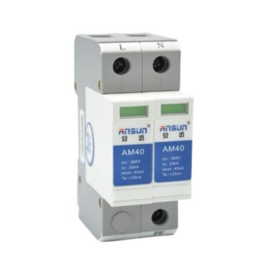 AM40/2P 40kA Aşırı Gerilim Koruma Cihazı - Parafudr - Ansun