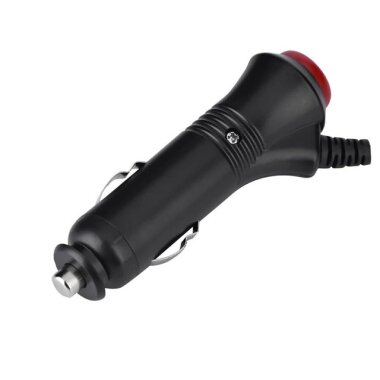 Araç Çakmak Soketi Kımızı Push Butonlu - 3A Sigortalı - Görsu Elektronik