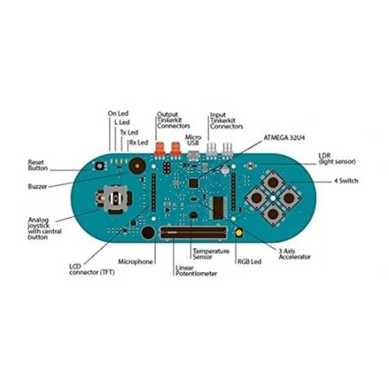 Arduino Esplora Geliştirme Kartı - LCD Destekler - 2