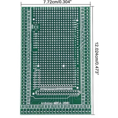 Arduino Mega 2560 R3 Proto Shield - Lehimli - 5
