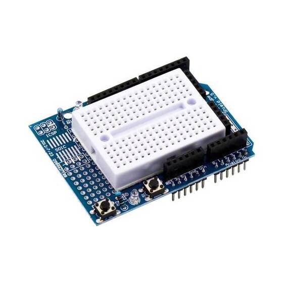 Arduino UNO Proto Shield Prototip 170 Göz Breadboard Dahil - 1