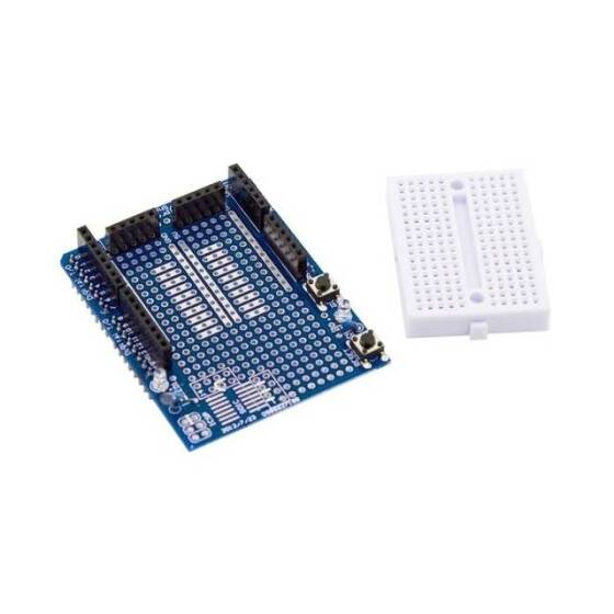 Arduino UNO Proto Shield Prototip 170 Göz Breadboard Dahil - 4