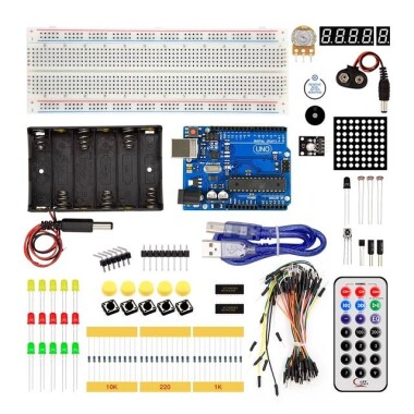 Arduino Uno R3 Başlangıç Seti-Pilsiz Logosuz - 1