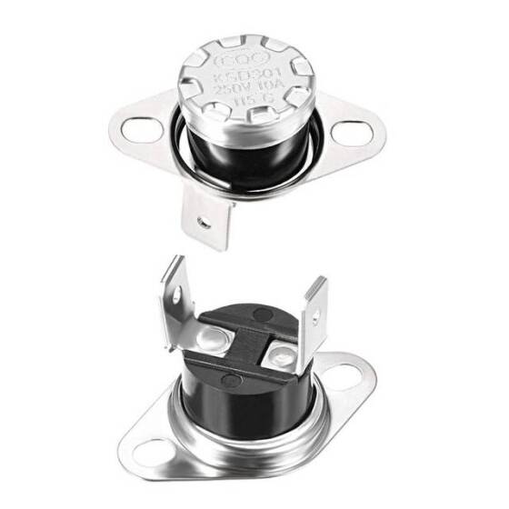 Bakalit KSD301 115 Derece NO Limit Termostat 250V 10A - 1