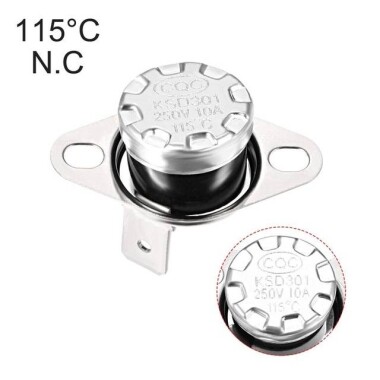 Bakalit KSD301 115 Derece NO Limit Termostat 250V 10A - 4
