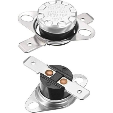 Bakalit KSD301 125 Derece NC Limit Termostat 250V 10A - 1