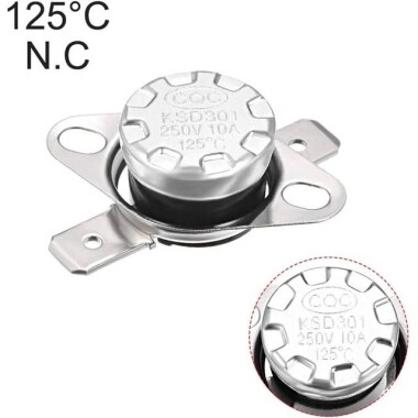 Bakalit KSD301 125 Derece NC Limit Termostat 250V 10A - 4