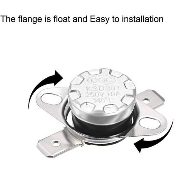 Bakalit KSD301 140 Derece NO Limit Termostat 250V 10A - 2