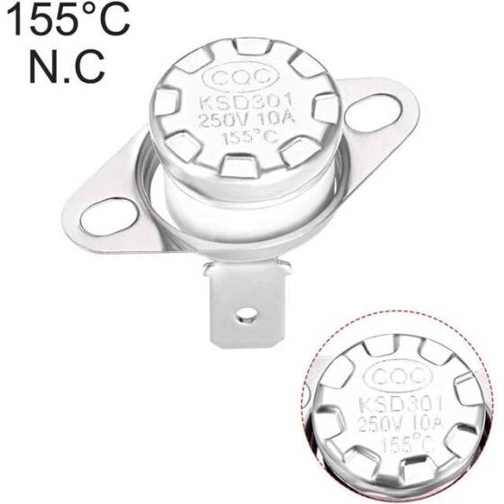 Bakalit KSD301 155 Derece NC Limit Termostat 250V 10A - 4