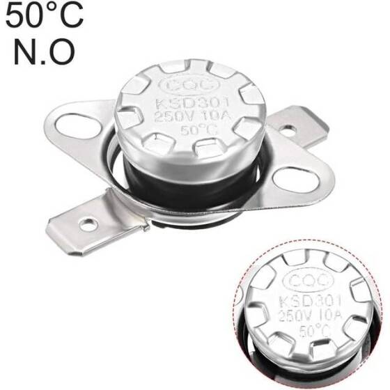 Bakalit KSD301 50 Derece NC Limit Termostat 250V 10A - 4