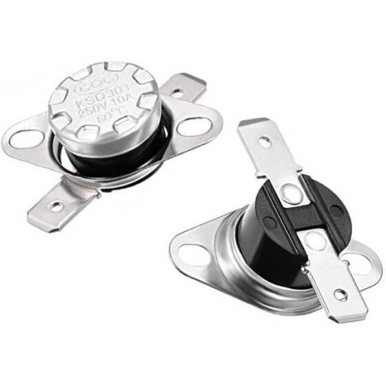 Bakalit KSD301 60 Derece NO Limit Termostat 250V 10A - 5