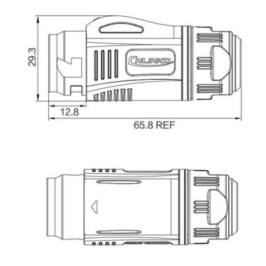 BD-24-C03PE-22-001A 3 Pin Su Geçirmez Konnektör - Erkek - 2