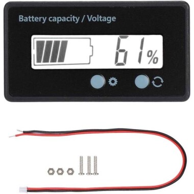 Beyaz 12V-84V Kurşun-Asit 3-24 Strings Lityum Pil Güç Göstergesi Ölçer Güç Göstergesi Kendini Ayarlama - 3