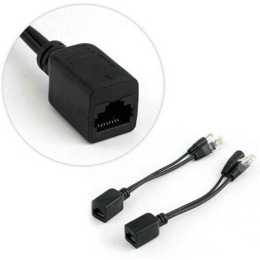 Beyaz 12V PoE Enjektör Adaptör Kablosu DC Dişi Fiş - 3
