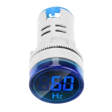 Beyaz 20-75Hz 22mm AD16-22DSHZ Yuvarlak LED Hertz Metre - 4
