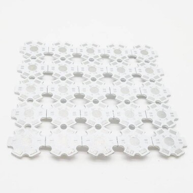 Beyaz 20mm 4 Pin RGB LED Alüminyum Soğutucu - 2