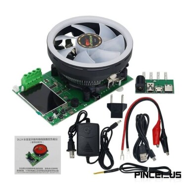 Beyaz AToRCH-DL24P 2-4 İnç 180W DC USB Test Cihazı Elektronik Yük Akü Test Cihazı DeŞarj Şarj Güç Ölçer Besleme Dedektör Ölçer Android/IOS/PC Sistemli Çevrimiçi Test - 3