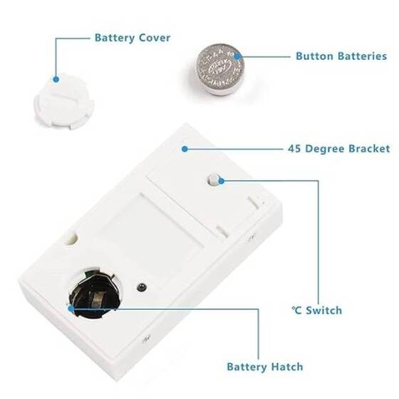 Beyaz FY-11 Mini Dijital LCD Çevre Isısı Termometresi DIY Pilli - 3