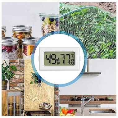 Beyaz FY-11 Mini Dijital LCD Çevre Isısı Termometresi DIY Pilli - 4
