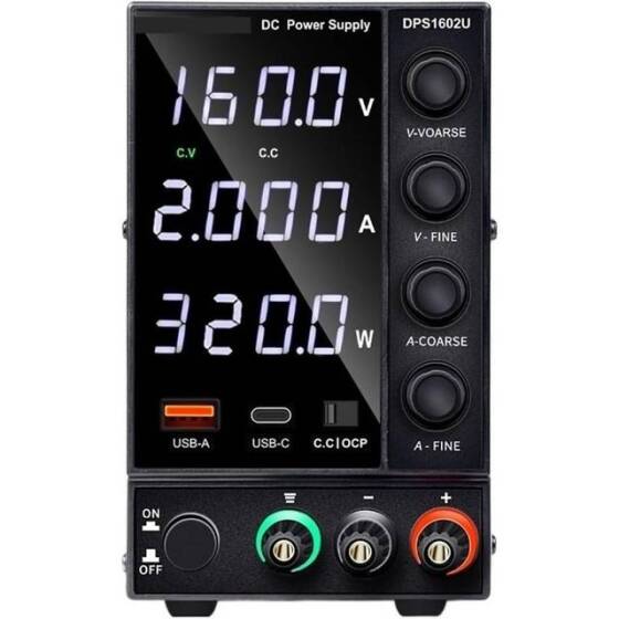 Beyaz WPS1602B 160V 2A DC Ayarlı Güç Kaynağı 110V US Fişli - 2