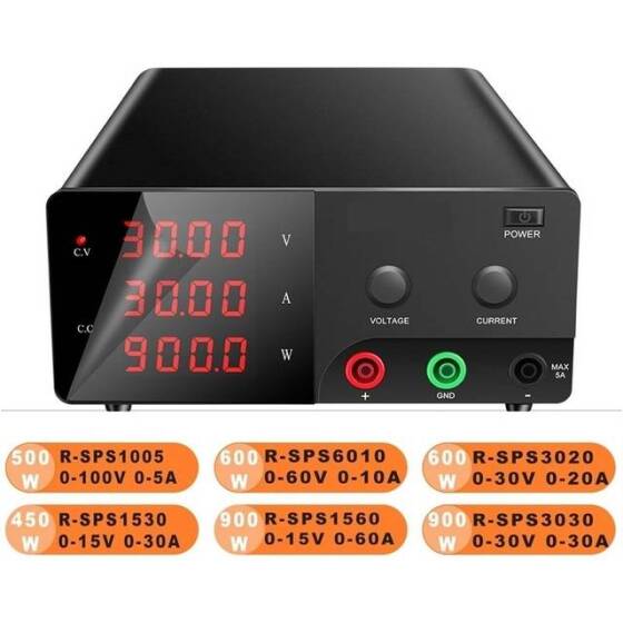 Beyaz WPS305B 30V 5A DC Ayarlı Güç Kaynağı 110V US Fişli - 2