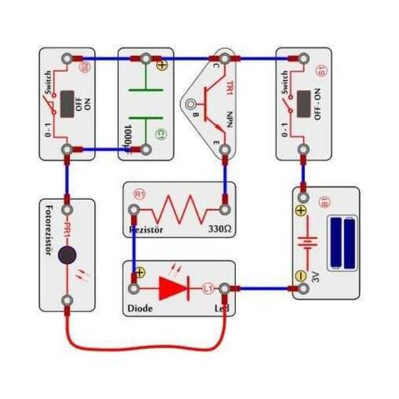 Blok Devreler Elektronik Eğitim Seti - 135 Proje - 3