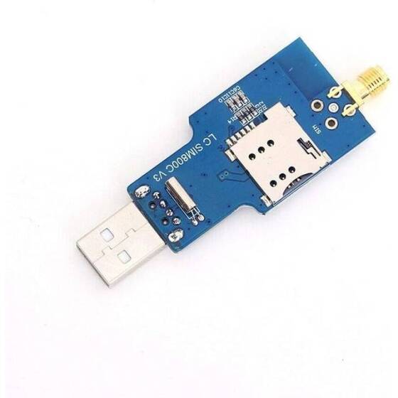Bluetooth Bilgisayar Kontrollü USB'den GSM Seri GPRS SIM800C Modülüne Çubuk Anten İle Çağrı - 2