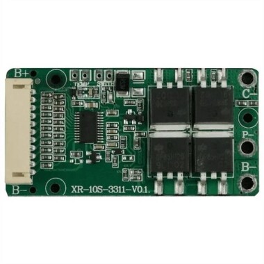 BMS 10S 36V 15A 18650 Li-ion Lityum Pil Şarj Koruma Levhası PCB Pcm Escooter E-Bisiklet Güç Bankası İçin Ortak Bağlantı Noktası 40cm 2.0mm Kablo İle Şarj - 1