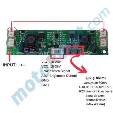 CA-266S Universal LCD TV Arka Işık Inverter Kartı - 3