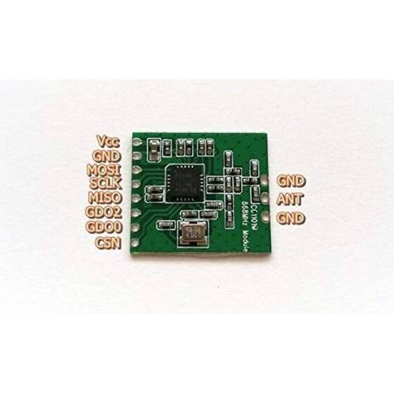 CC1101 868Mhz Anten Yarım Delikli Kablosuz Alıcı-Verici Modülü - 4