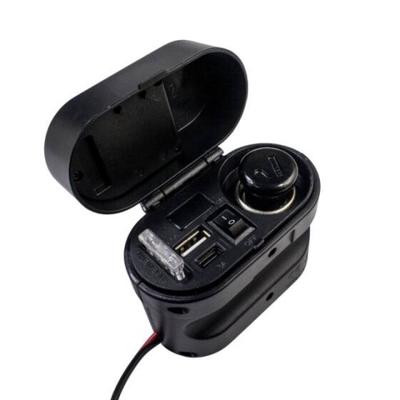 CD-3068 Su Geçirmez Çok Fonksiyonlu USB + Type-C Şarj Cihazı ve Çakmaklık - 1