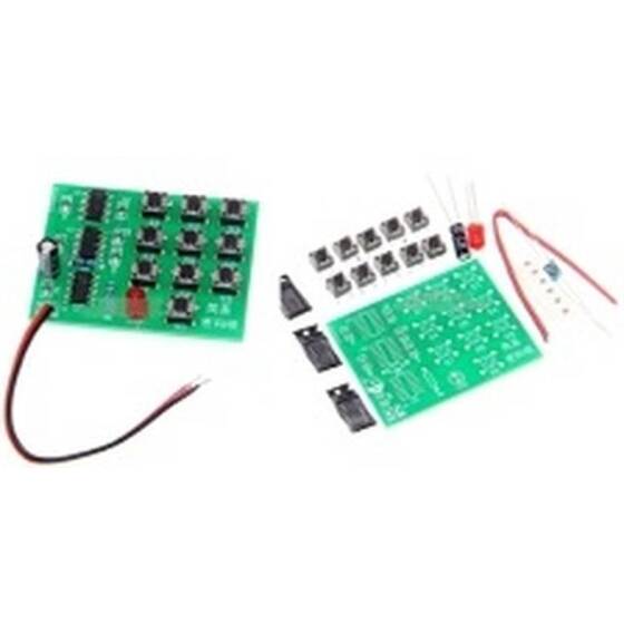 CD4013 CD4011 Çok Fonksiyonlu Kodlu Kilit Paketi Devre Şifreli Kilit DIY Kiti - 1