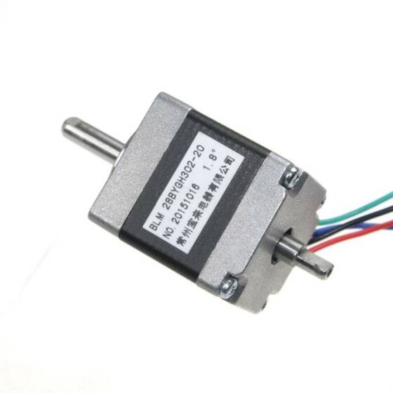 Çift Milli Küçük Step Motor - 28BYGH302-20 - 1