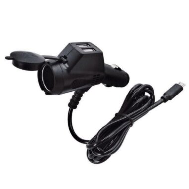 Çift USB 5V 3.6A Araç Çakmak Soketi Micro USB Çıkışlı - 1.5m Kablolu - Görsu Elektronik