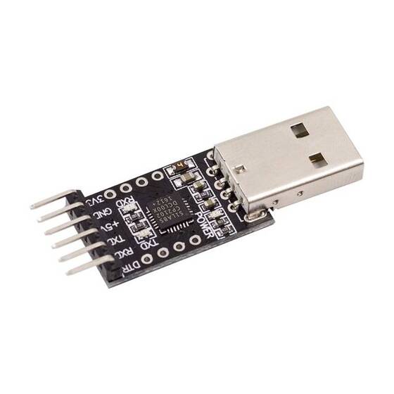 CP2102 Micro USB 2.0 UART TTL 6Pin Seri Dönüştürücü Modülü Siyah - 5
