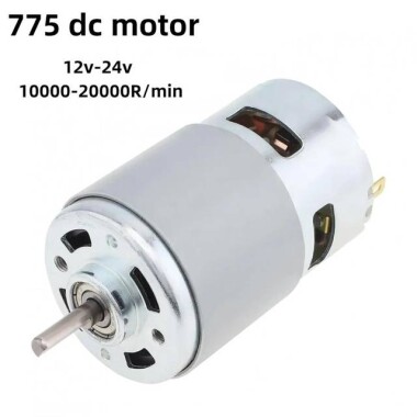 D Şaft 775 24V 10000RPM Yüksek Hızlı Yüksek Torklu DC Motor Çift Şaftlı - 2
